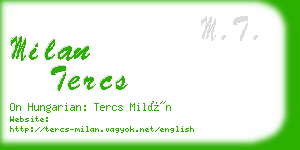 milan tercs business card
